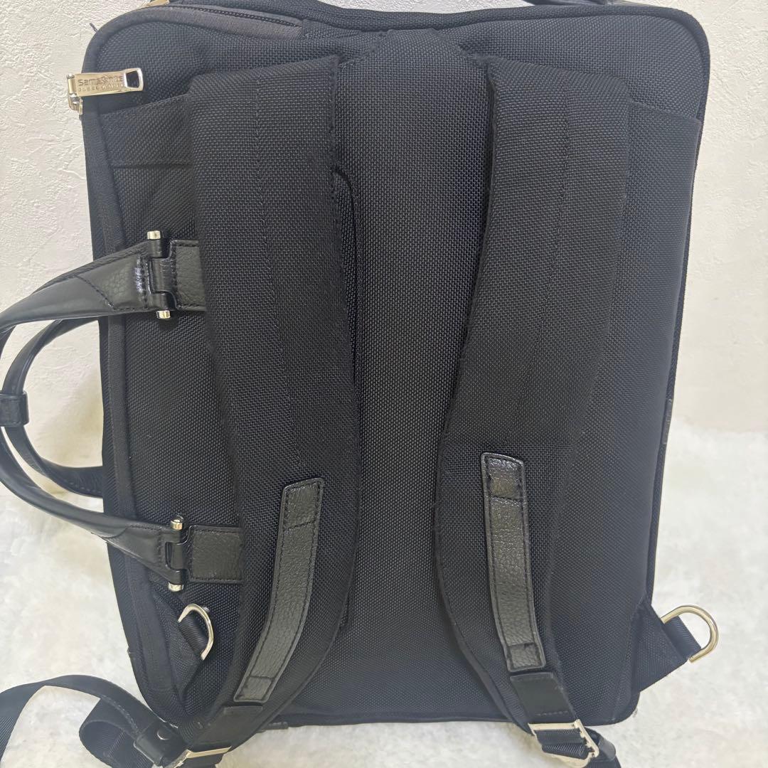 【希少】サムソナイト ビジネスバッグ リュック 2wayブラックレーベル　レザー