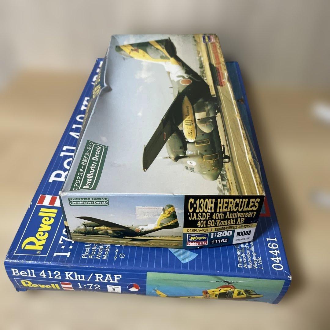 NATO軍用航空史 RAFベル412未開封+C-130自衛隊40周年2点組490