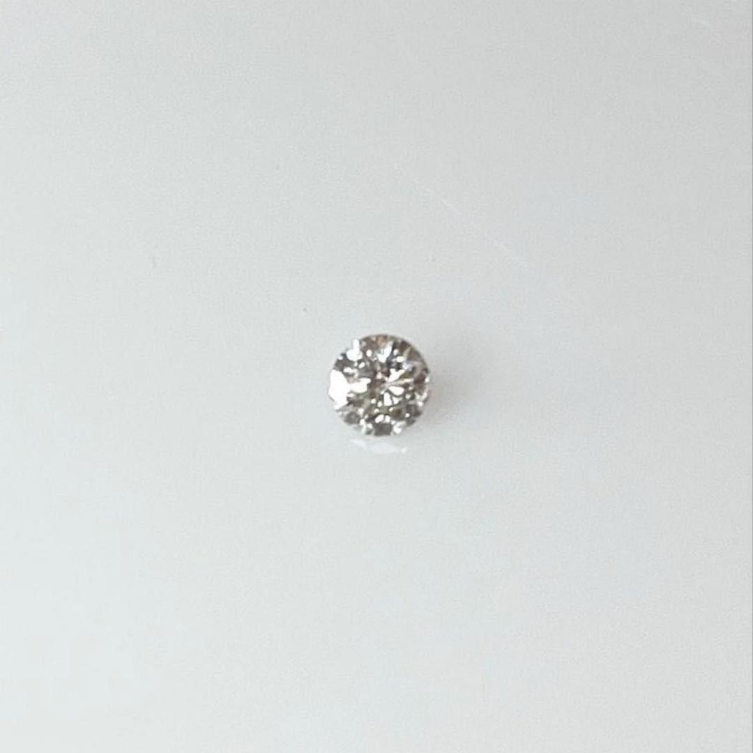 PT天然ダイヤモンド片耳ピアス 0.165ct ソーティング付き