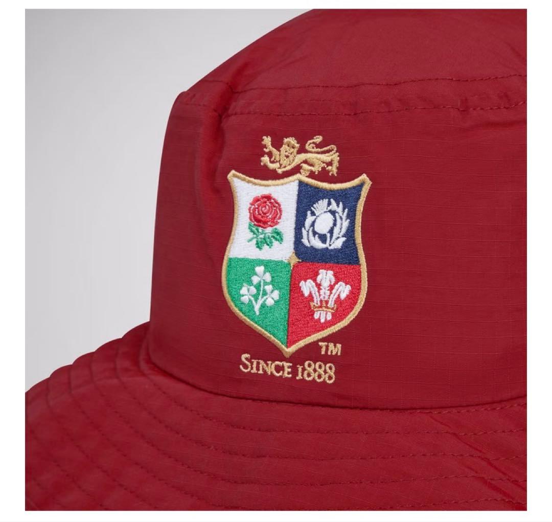 日本未発売⭐︎新品未使用⭐︎ カンタベリー　ライオンズ バケットハット 帽子　赤