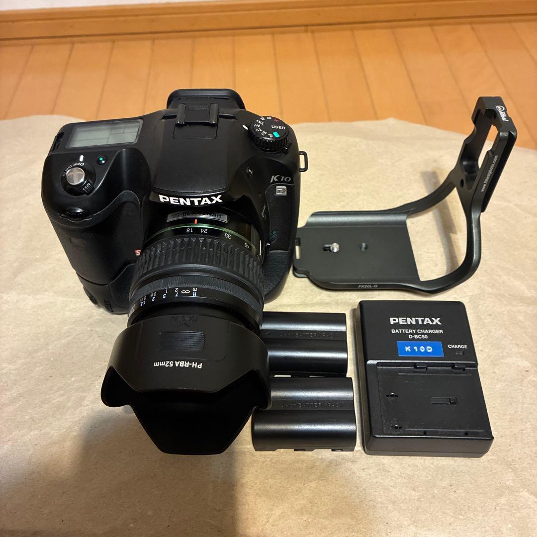 PENTAX K10D レンズ バッテリーグリップ付き