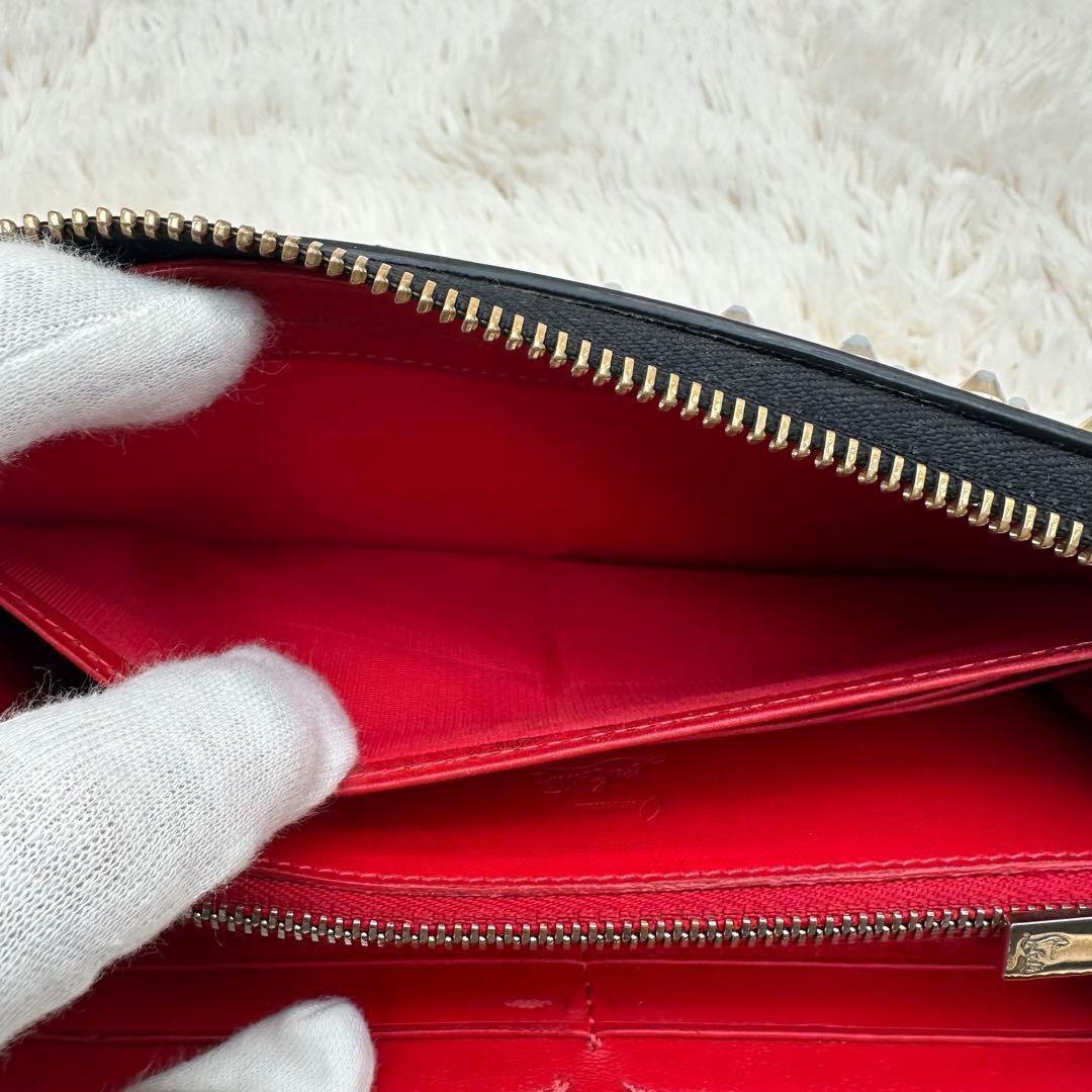 ✨人気✨ルブダン　長財布　スタッズ　パネトーネ　ラウンドジップ　マルチカラー