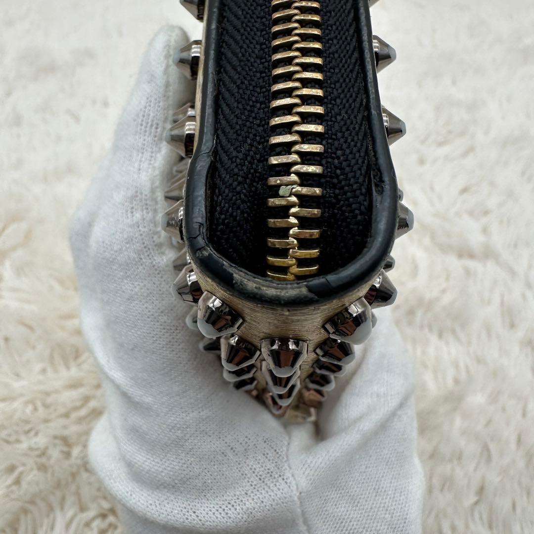 ✨人気✨ルブダン　長財布　スタッズ　パネトーネ　ラウンドジップ　マルチカラー