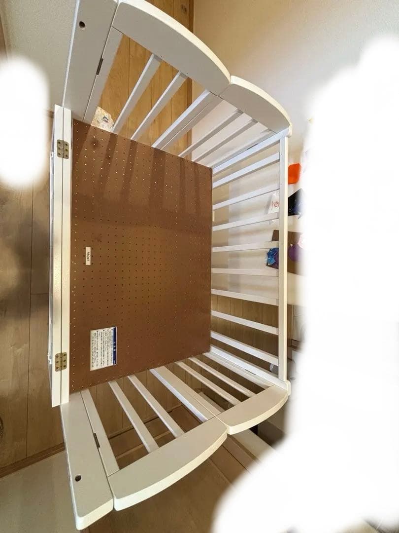 KATOJI カトージ　ベビーベッド　ホワイト　木製