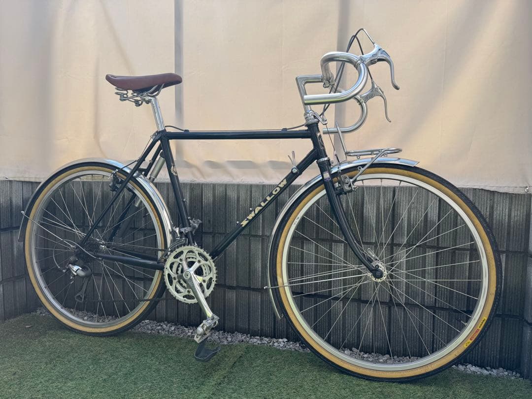 【関東】名車ARAYA アラヤ スワロー ランドナー クロモリ 500 26㌅