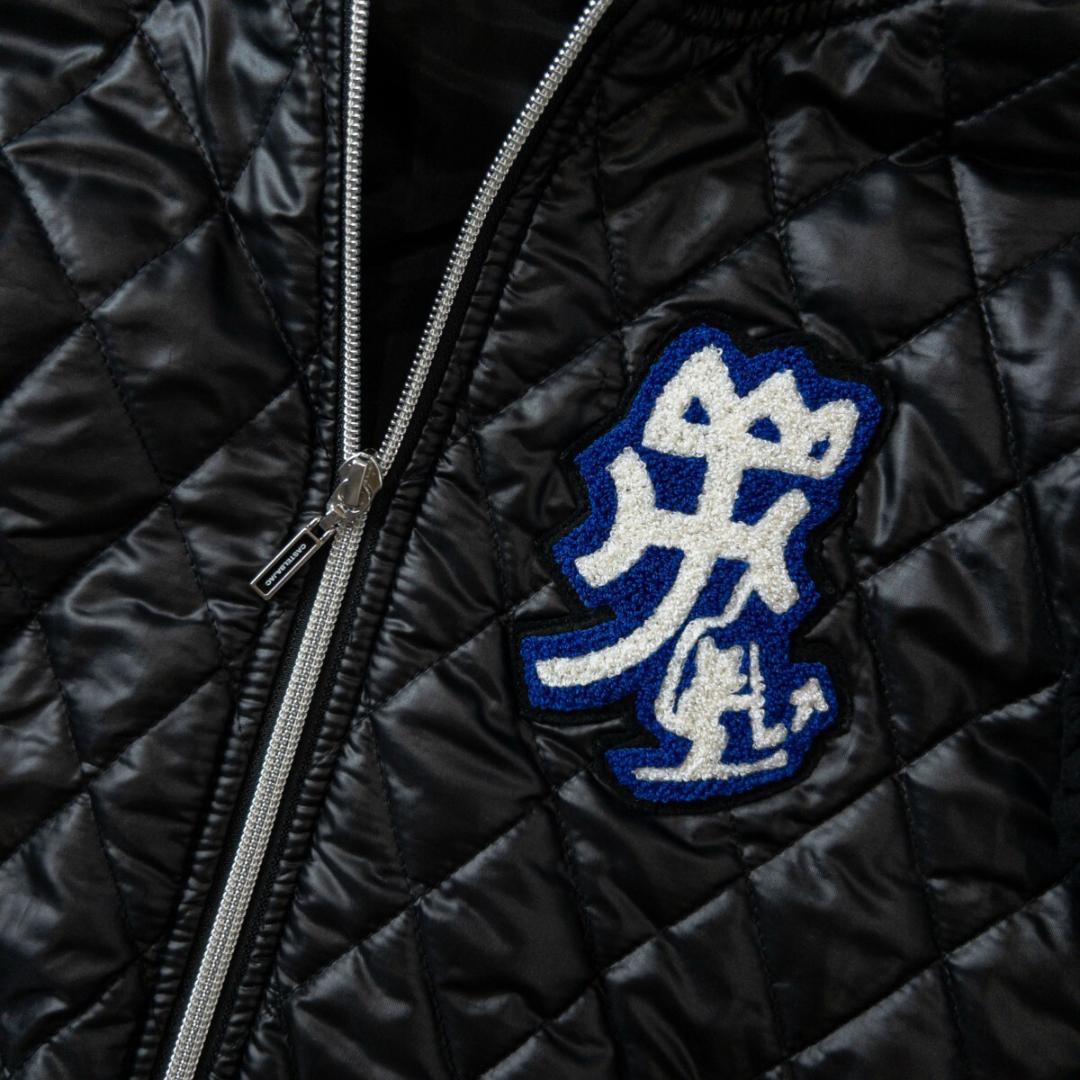 カステルバジャック キルティング ボア ジャケット ブルゾン 40 (M) 黒