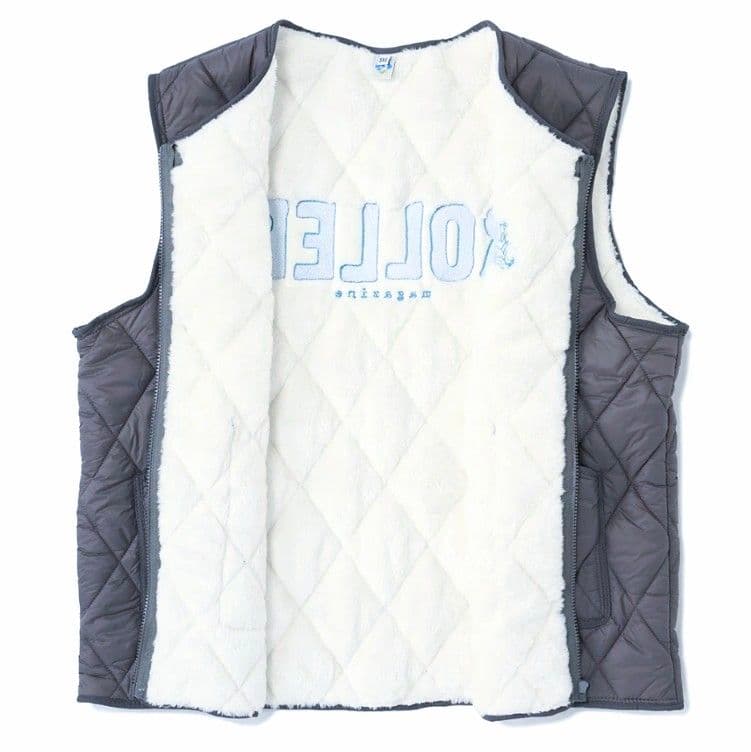 ■ROLLER magazine キルティングベスト F ファー RIPPER■