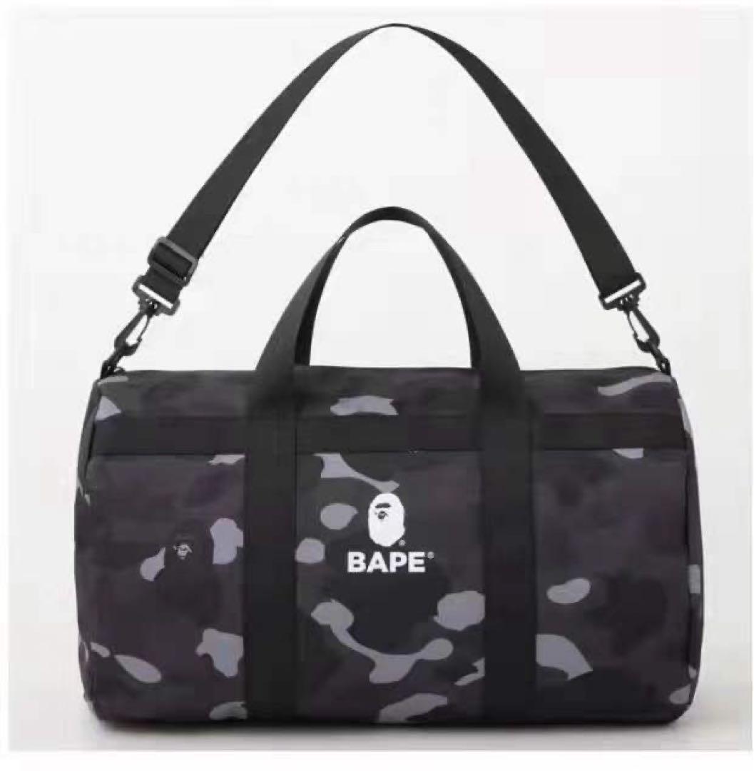 BAPE◆A BATHING APE／◆ブラックダッフルバッグ◆付録品ノベルティ