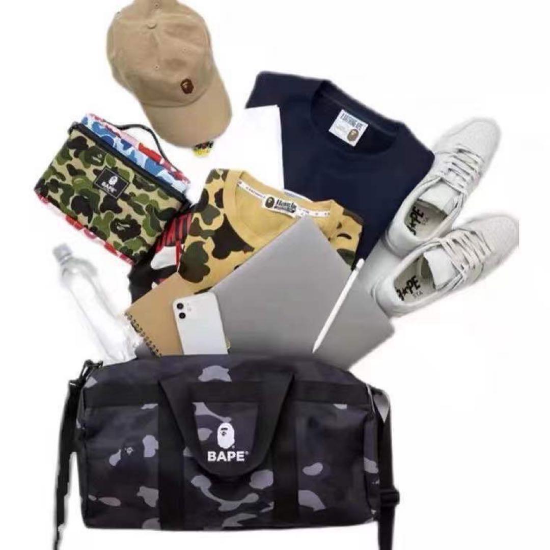 BAPE◆A BATHING APE／◆ブラックダッフルバッグ◆付録品ノベルティ