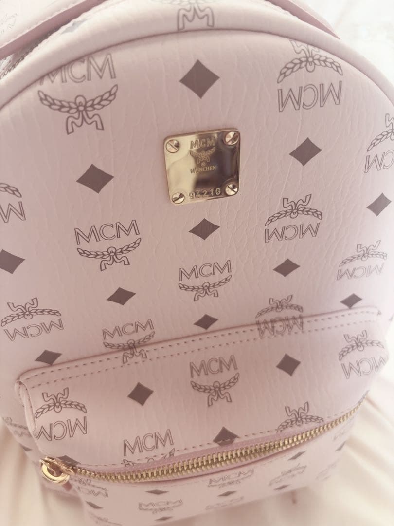 MCM リュック パウダーピンク Small S