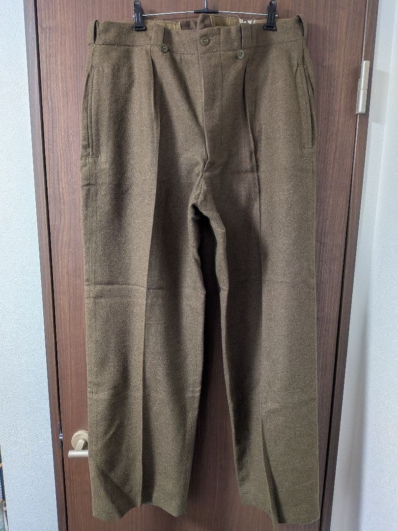 実物　フランス軍　ウエストカスタム　M-52 wool trousers