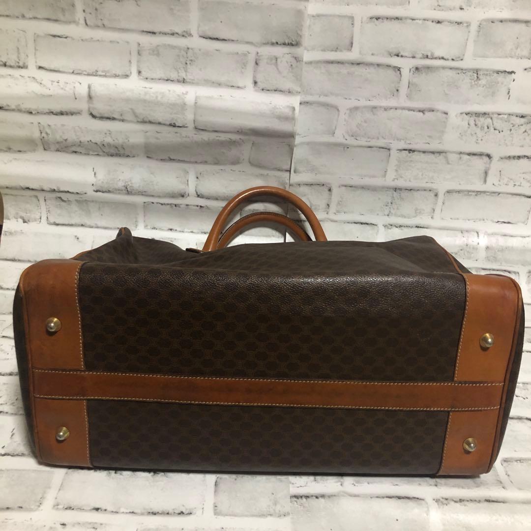 CELINE セリーヌ⭐️ボストンバッグ マカダム柄 レザー PVC