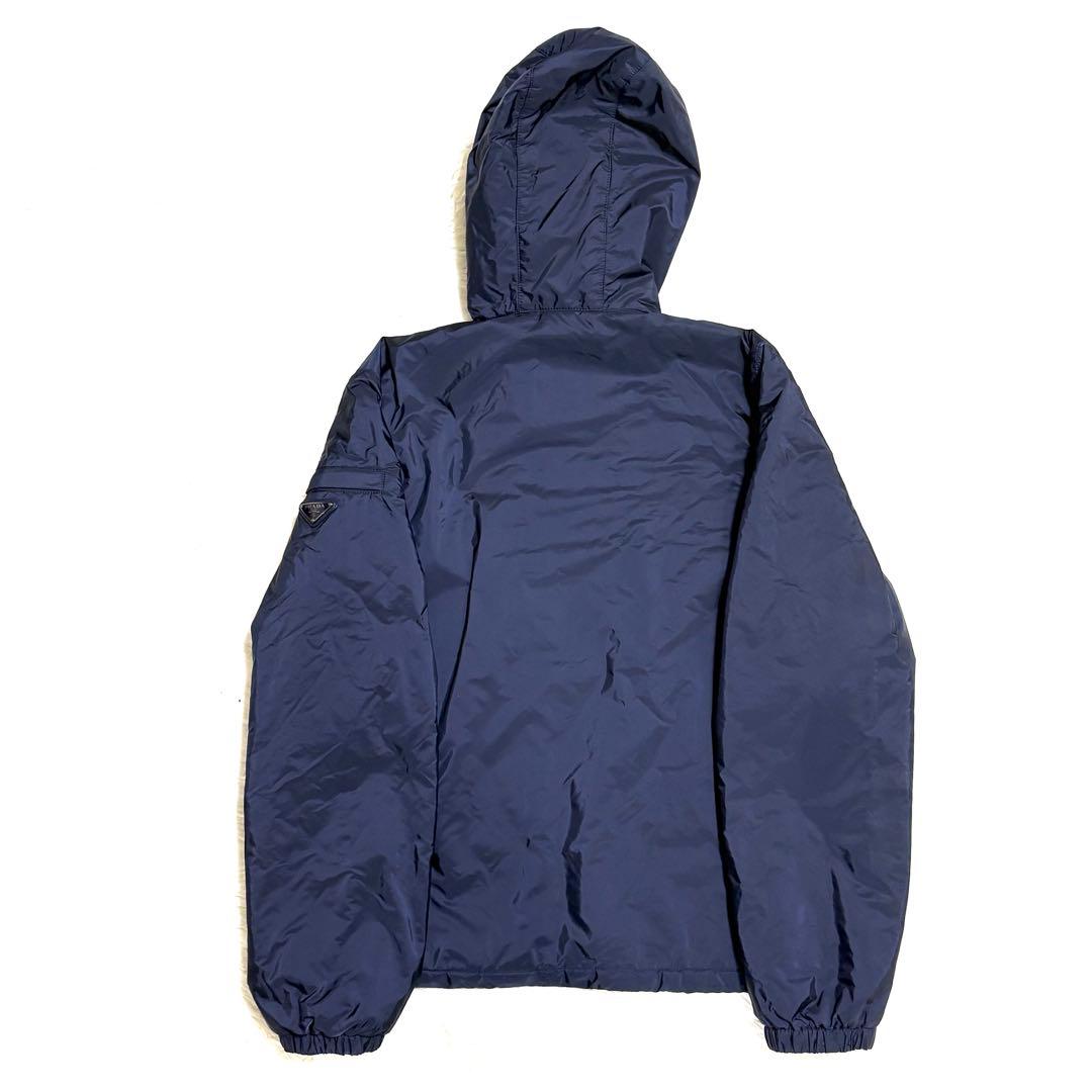 【前田ぬん様】PRADA ナイロンジャケット 三角ロゴ ネイビー Lサイズ