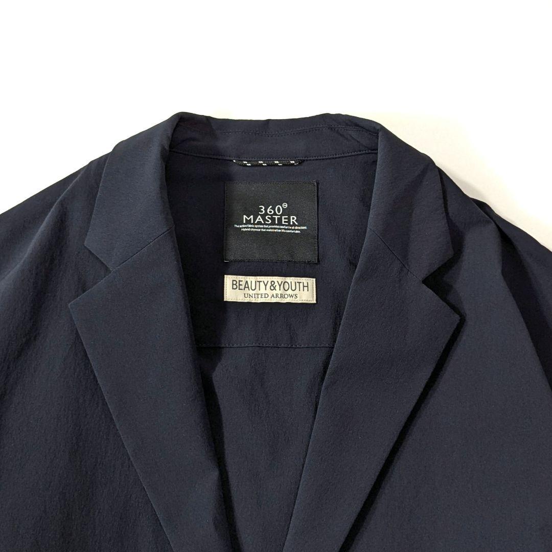 極美品★BY　360 master　リラックス2ボタン　テーラードジャケット　紺