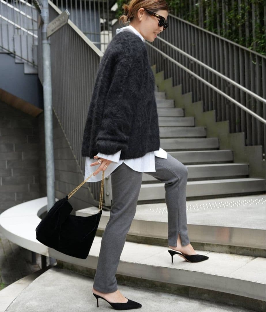 ドゥーズィエムクラス Warm Zip レギンスパンツ　38