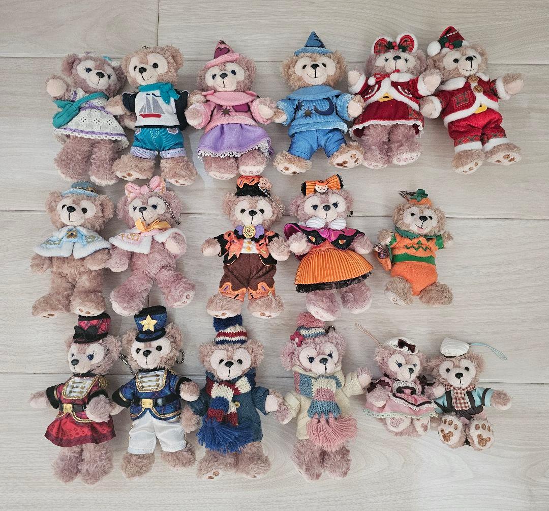 ダッフィー、シェリーメイ ぬいぐるみ 17体セット