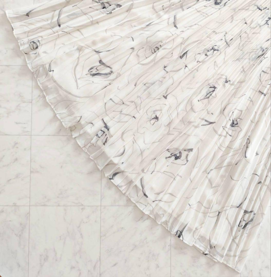 CELFORD×HANAEMORI 蝶ネクタイ付きプリーツワンピース