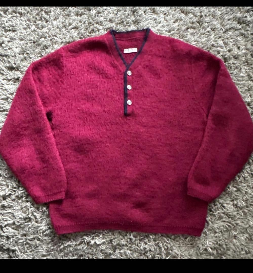 美品 短丈 60s ヴィンテージ　モヘア　ニット　ウール