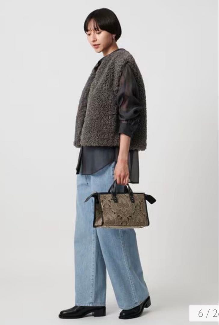 UNITED ARROWS ファーライク ボア ベスト