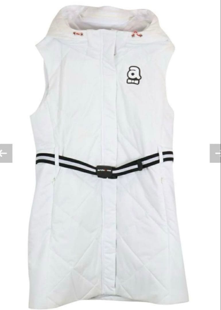 こすさま専用アルチビオ　ワンピース　中綿ベスト　白　サイズ38