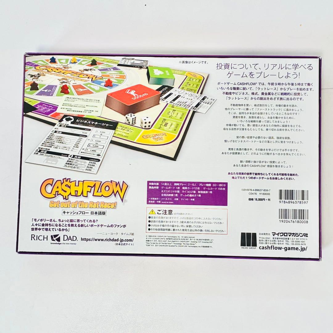 【訳アリ美品・欠品なし】キャッシュフローゲーム 日本語版　ボードゲーム