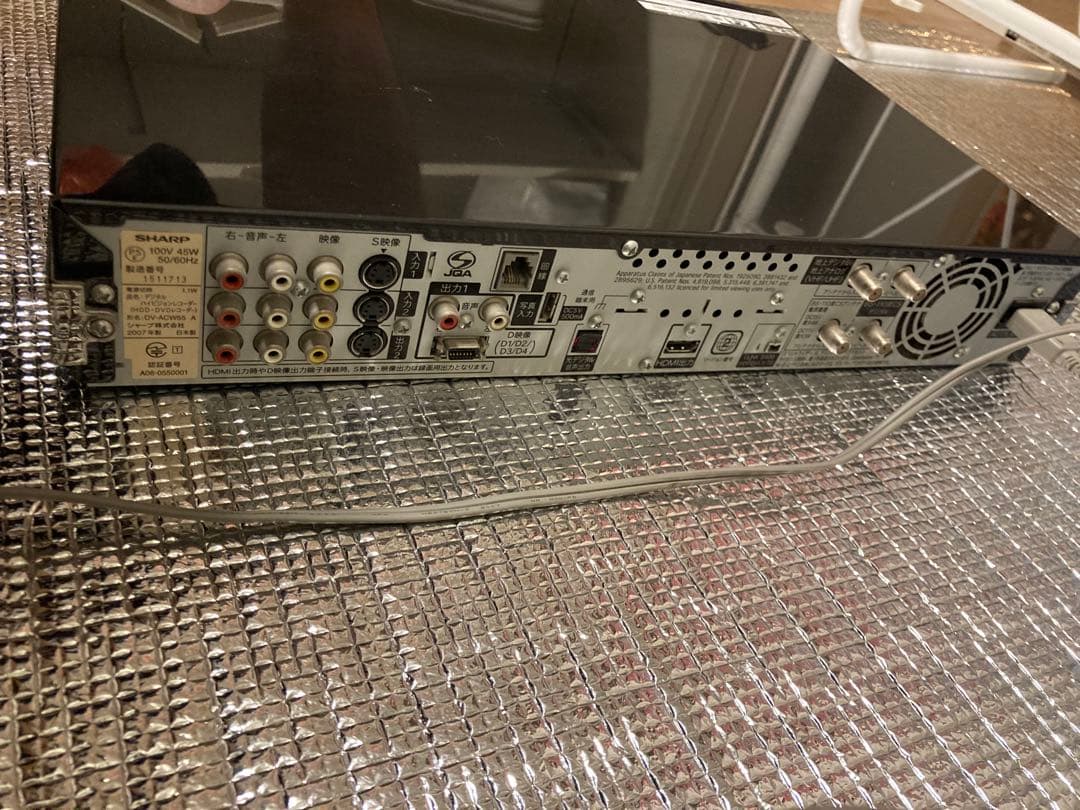 SHARP AQUOS DVDレコーダー 本体 リモコン付き
