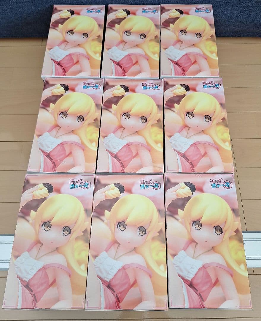 物語シリーズ 忍野忍 フィギュア ふぃぐきゅーぶ　9個セット