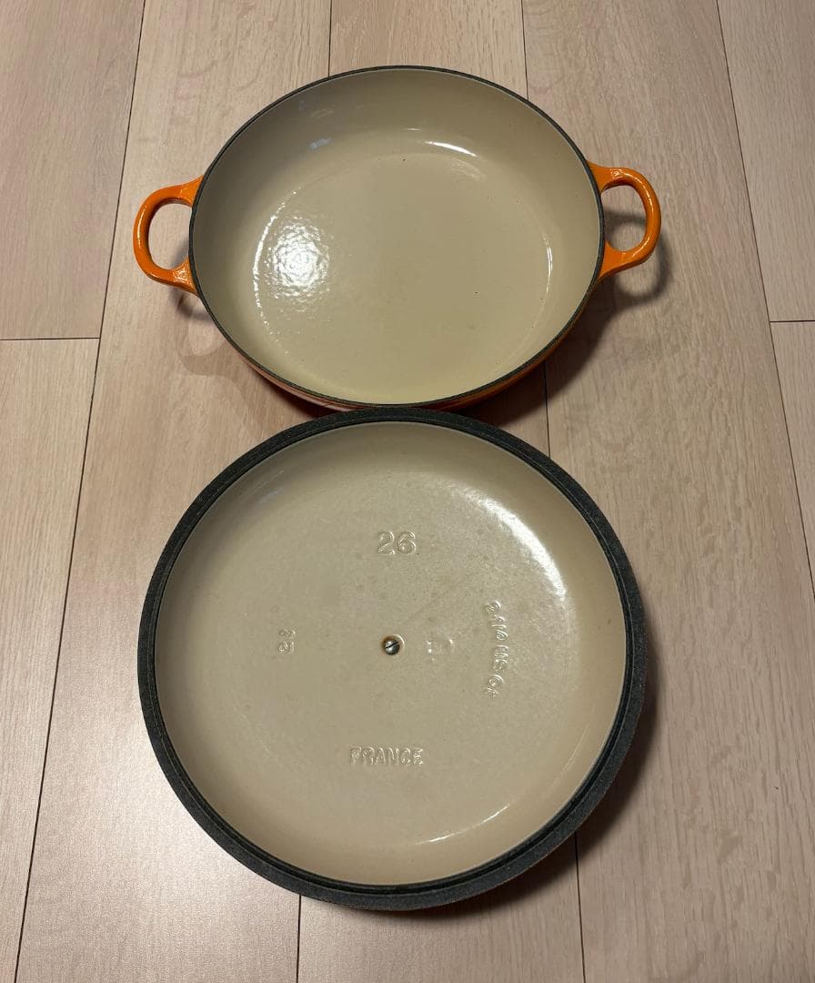 【専用】LE CREUSET ル・クルーゼビュッフェキャセロール26㎝ オレンジ