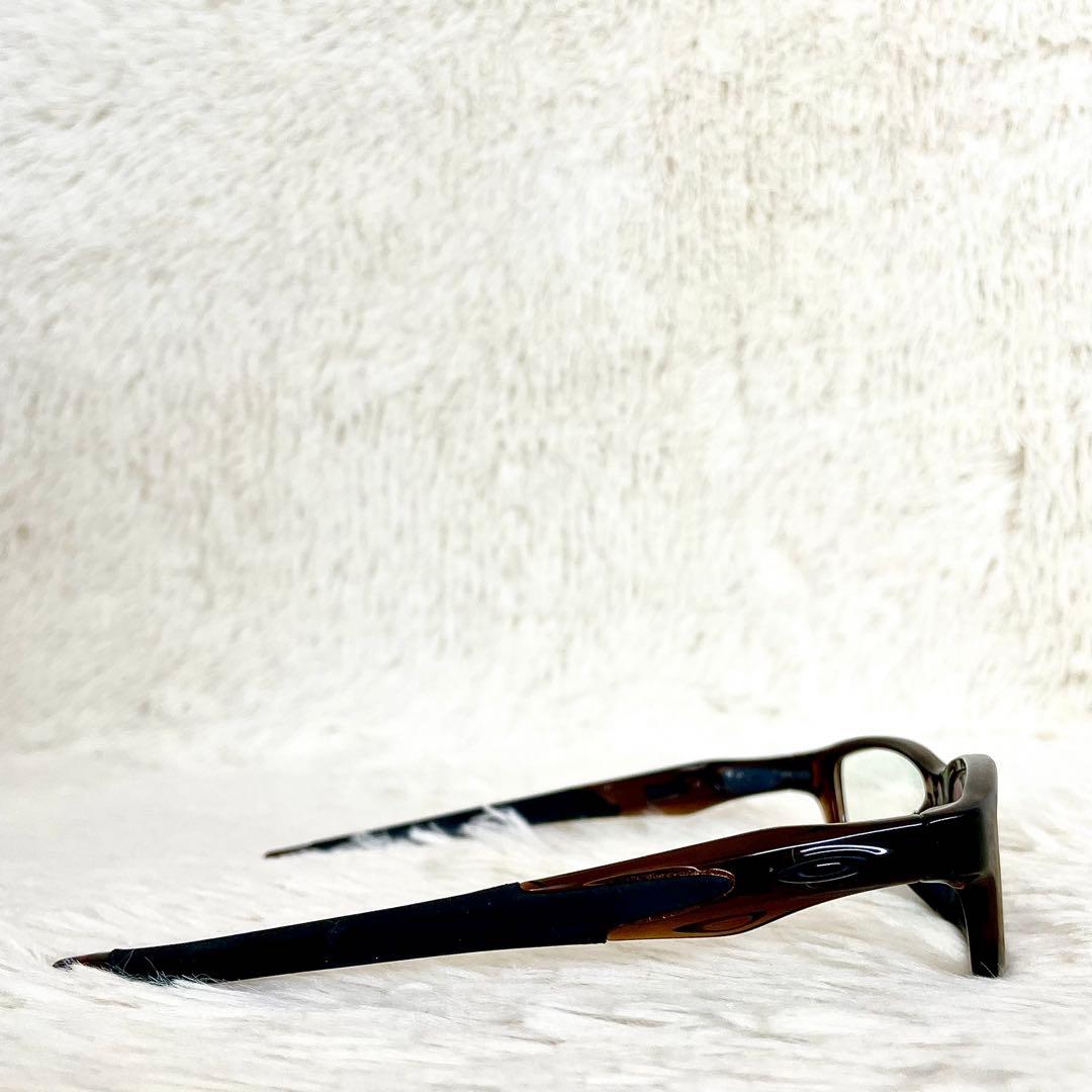 極美品　OAKLEY　オークリー　CROSSLINK　メガネ　ブラウンフレーム