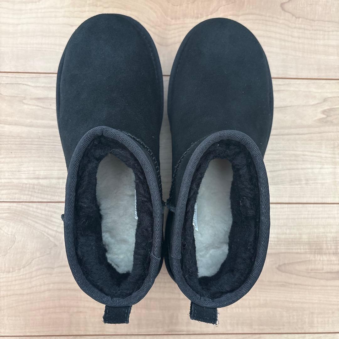 【あちゃん】UGG ウルトラミニ プラットフォーム 厚底 ブラック 25㎝