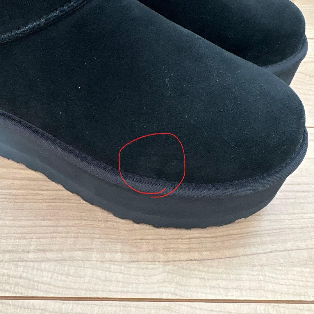 【あちゃん】UGG ウルトラミニ プラットフォーム 厚底 ブラック 25㎝