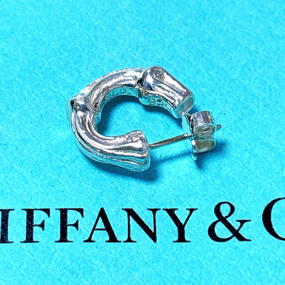 【美品】Tiffanyティファニー 片耳 スモール バンブー ピアス SV925