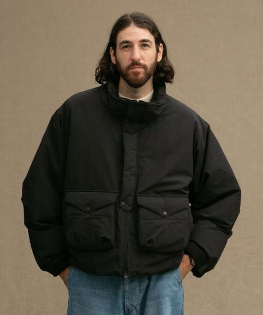 イ*ー様 NANGA ナンガ シーサイド ジャケット ブラック ダック ダウン