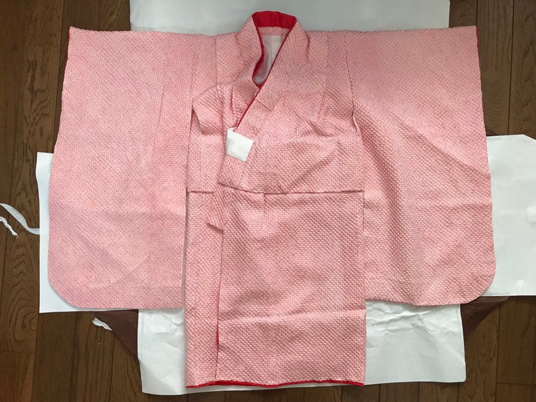 七五三衣装セット 赤ピンク系　3歳　高島屋