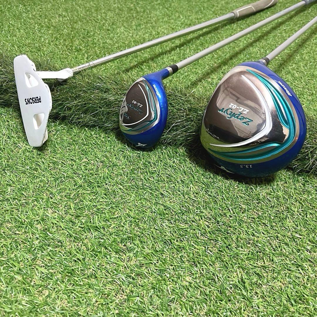 美品 Mizuno Zephyr ZL-02 レディースゴルフクラブ8本セット