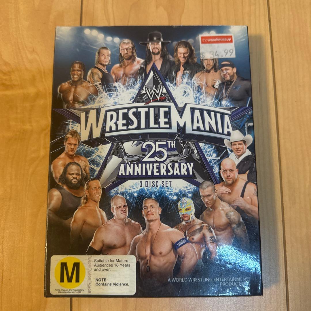 スポーツ・フィットネス WRESTLEMANIA 25TH ANNIVERSARY 3 DISC SET