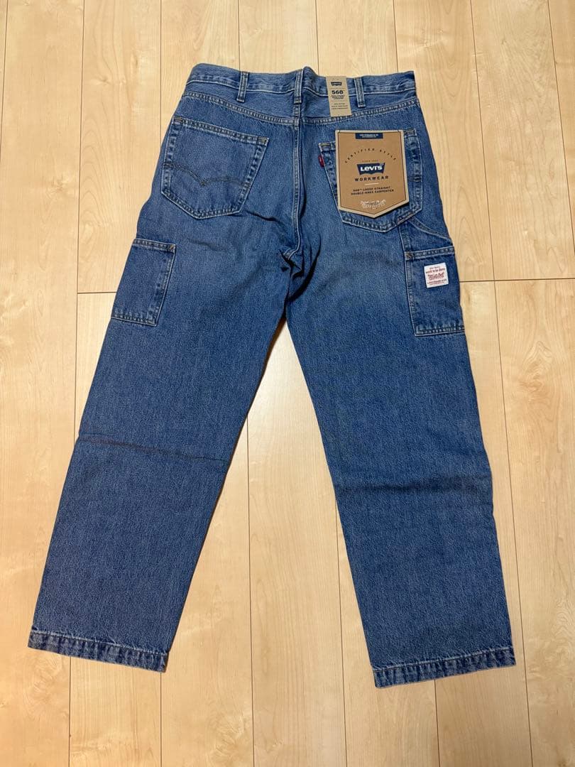 ま*ー様 Levi's 568 ルーズストレート ダブルニー ミディアムインディ