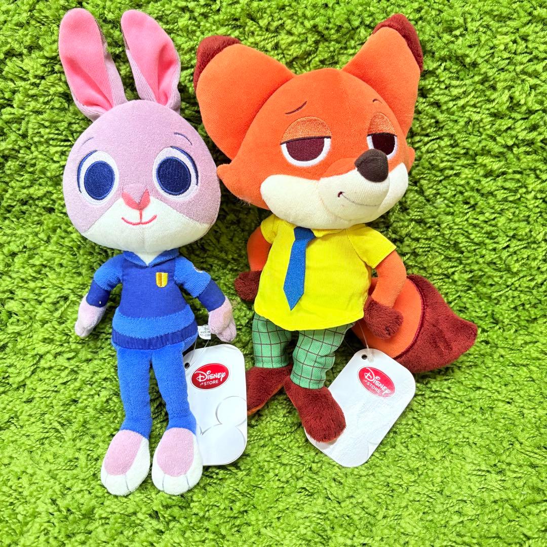ディズニーストア　ズートピア　ジュディ&ニック　ぬいぐるみ
