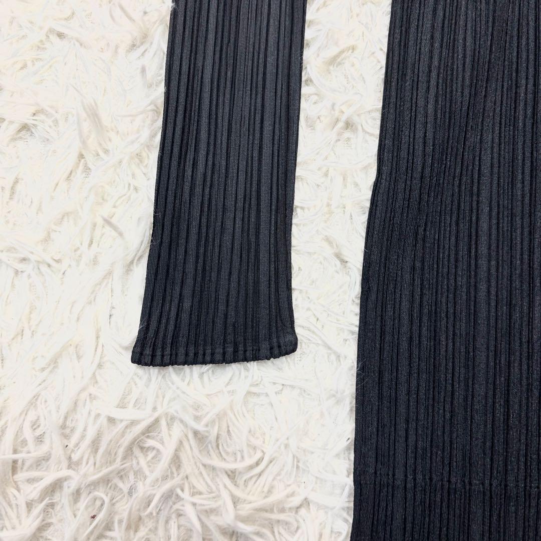 美品✨イッセイミヤケ プリーツ ジャケット 黒 3 Lサイズ カーディガン