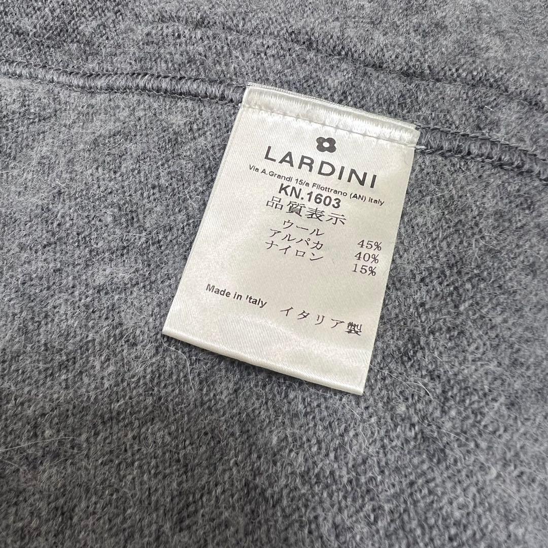 【極美品】LARDINI ラルディーニ アルパカウール ニットジャケット ダブル