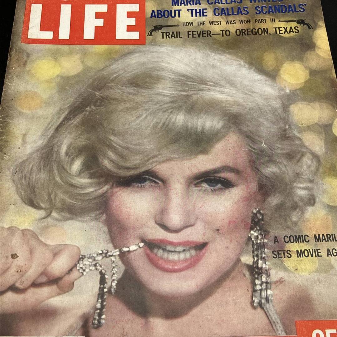 1959年 当時物　マリリン モンロー　表紙 LIFE誌　天皇陛下 ご成婚　記事