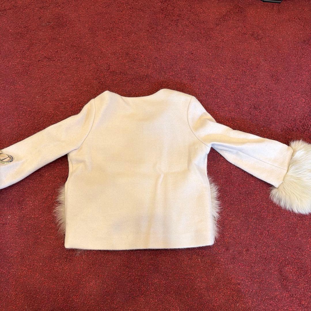 【値下げ交渉可】 FENNELフェンネルリボン袖ファーアクセントショートコート