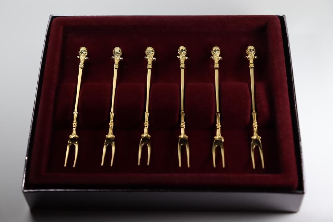 クリストフウィドマン■スターリング製フルーツピック6本セット■デコラ・クラシック