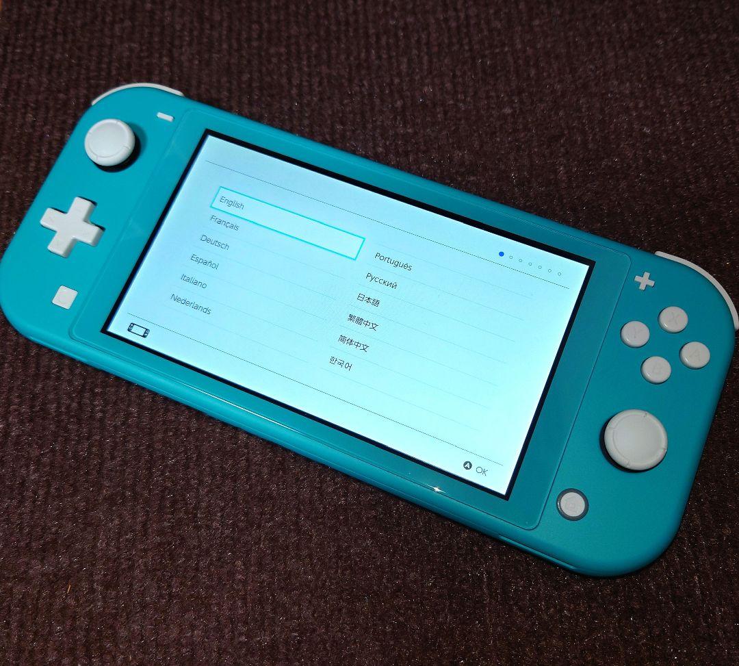NintendoSwitch Light ターコイズ 箱あり 中古