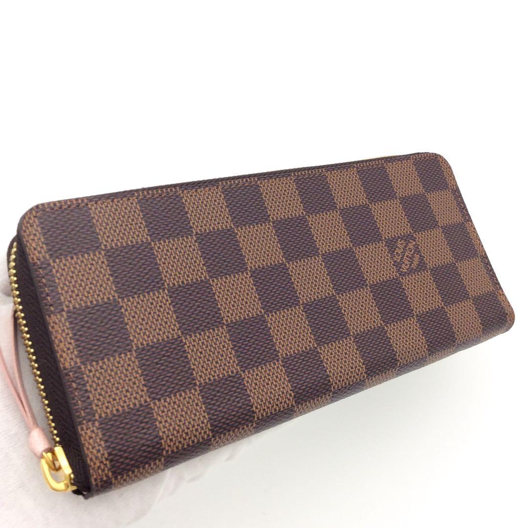 ルイヴィトン ダミエ 長財布 ポルトフォイユ クレマンス ローズバレリーヌ