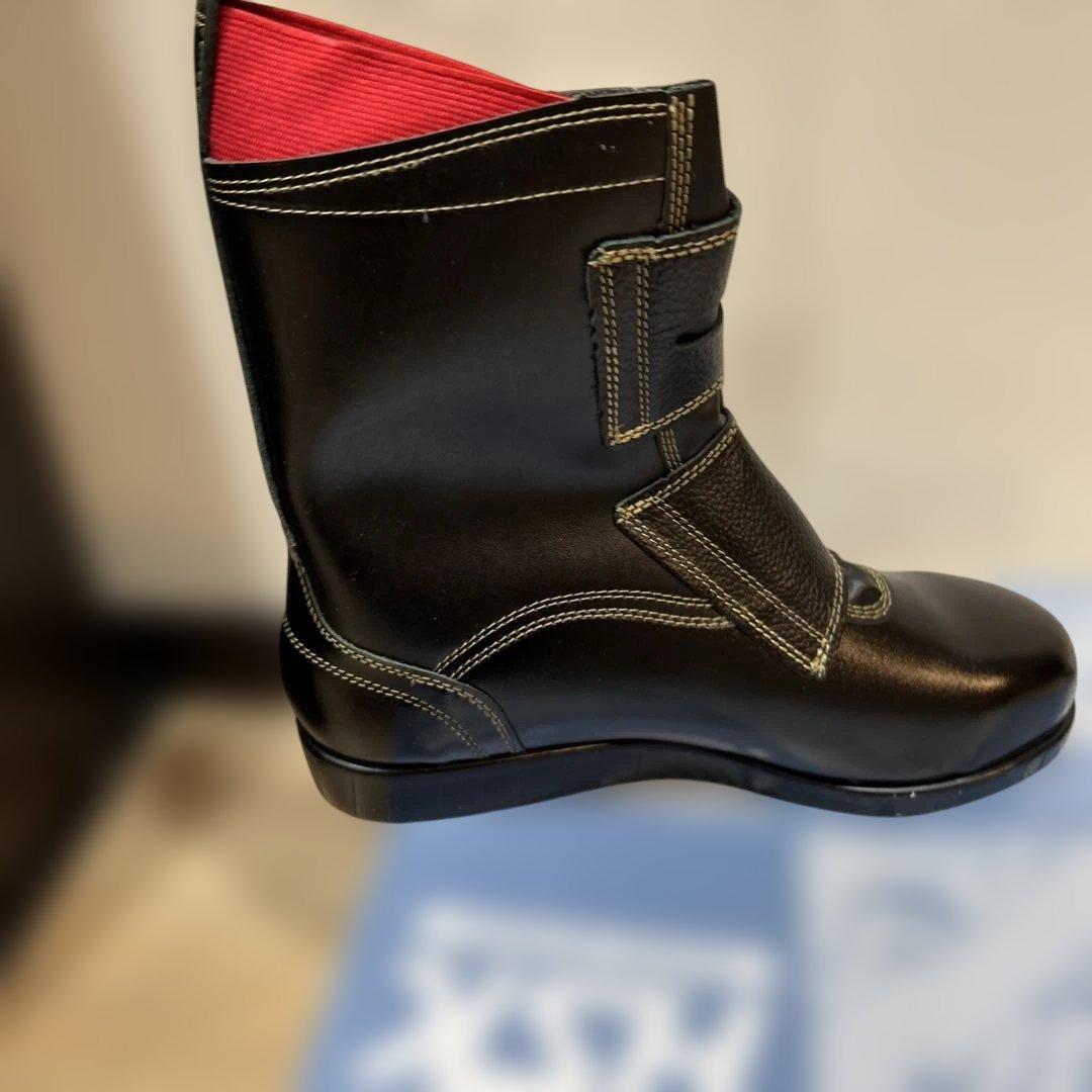 HSK 舗装作業　舗装　ハイカット安全靴 ブラック/レッド