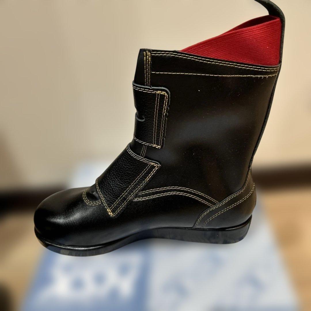 HSK 舗装作業　舗装　ハイカット安全靴 ブラック/レッド