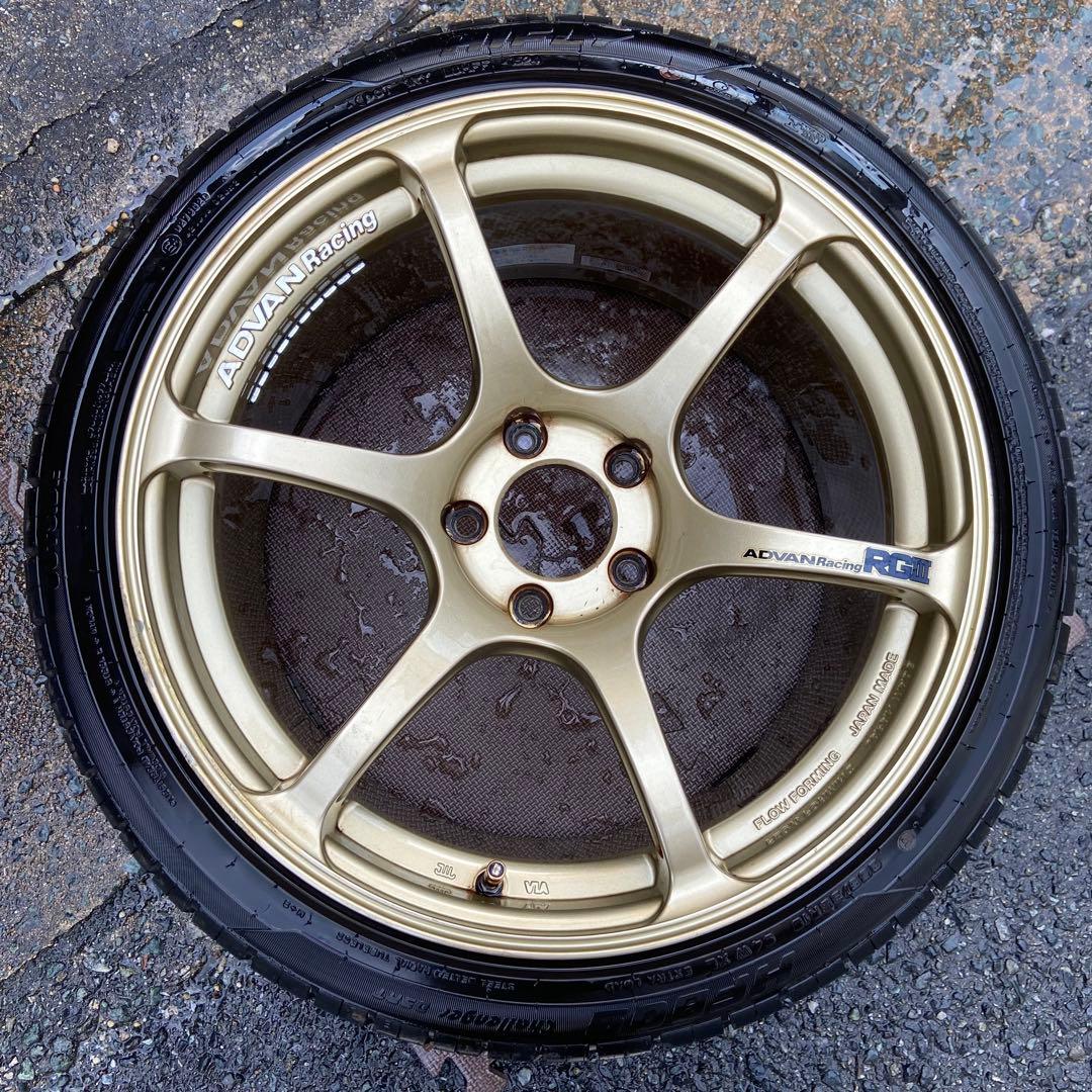 ADVAN Racing RGⅢ アドバンレーシングRG3 ゴールド 18インチ