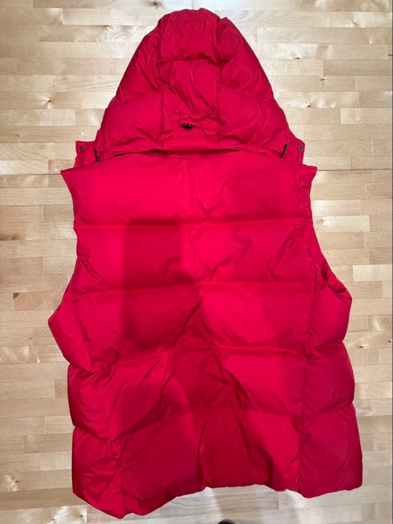ポロ・ラルフ・ローレン フード付きダウンベスト レッド