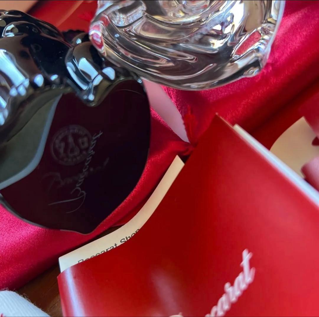 Baccarat 招き猫 黒と透明 置物 2セット！